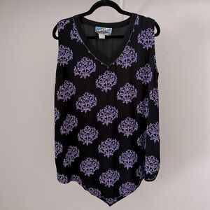 1990s Tienda Ho Sleeveless Rayon Top